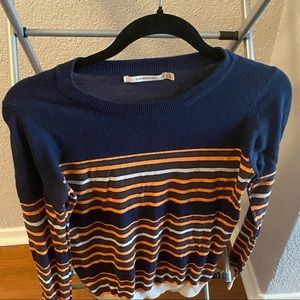 Striped Blue & Orange Sweater